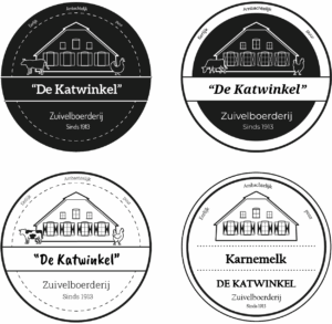 Concepten voor het logo van de Katwinkel